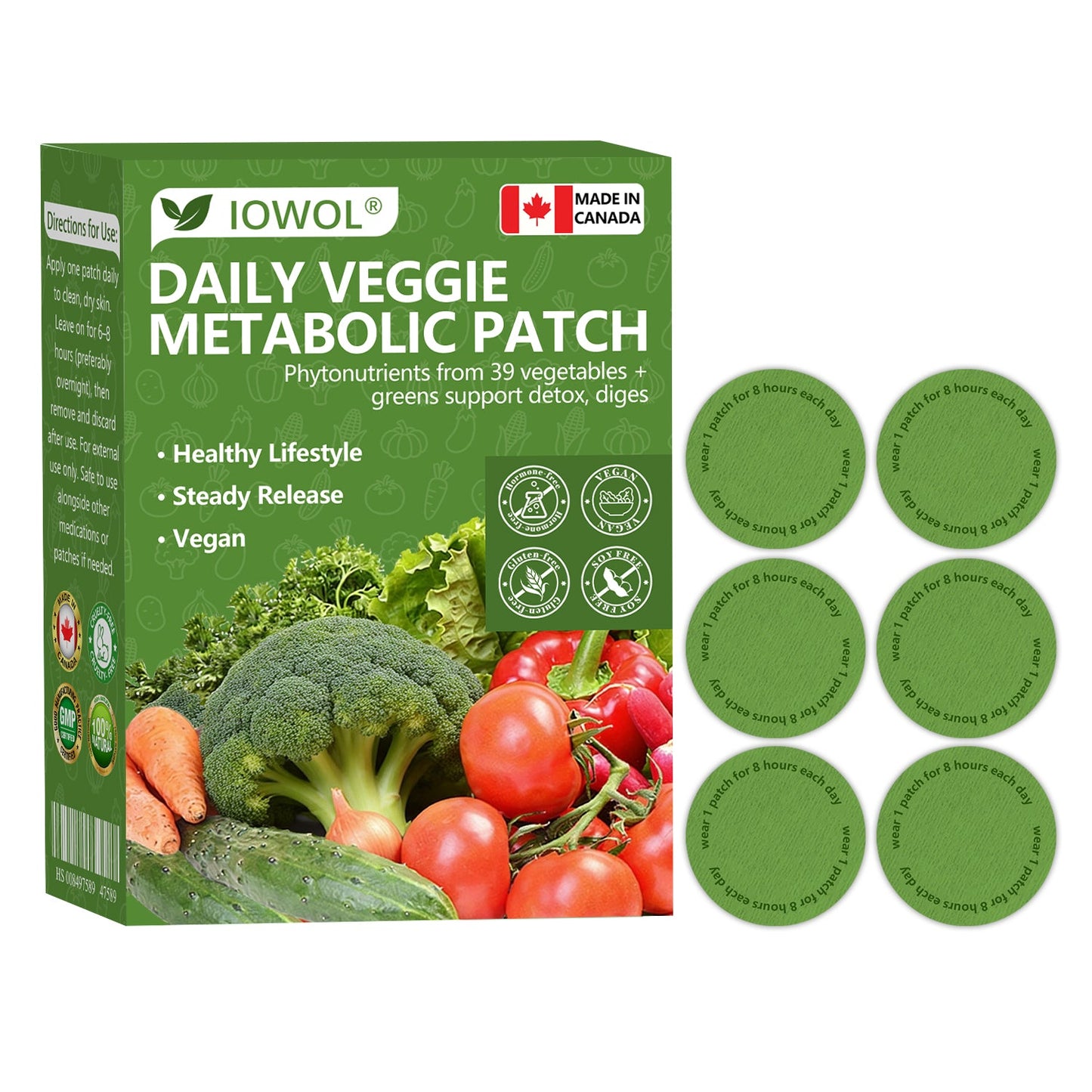 加拿大🥦𝐎𝐟𝐟𝐢𝐜𝐢𝐚𝐥 𝐒𝐭𝐨𝐫𝐞 | 𝐈𝐎𝐖𝐎𝐋® 𝐃𝐚𝐢𝐥𝐲 𝐕𝐞𝐠𝐞𝐭𝐚𝐛𝐥𝐞 𝐌𝐞𝐭𝐚𝐛𝐨𝐥𝐢𝐜 𝐏𝐚𝐭𝐜𝐡 𝐮𝐬𝐞𝐬 𝐨𝐫𝐠𝐚𝐧𝐢𝐜 𝐯𝐞𝐠𝐞𝐭𝐚𝐛𝐥𝐞 𝐞𝐱𝐭𝐫𝐚𝐜𝐭𝐬 𝐚𝐧𝐝 𝐩𝐡𝐲𝐭𝐨𝐧𝐮𝐭𝐫𝐢𝐞𝐧𝐭𝐬 𝐟𝐫𝐨𝐦 𝟑𝟗 𝐯𝐞𝐠𝐞𝐭𝐚𝐛𝐥𝐞𝐬 + 𝐠𝐫𝐞𝐞𝐧𝐬 𝐭𝐨 𝐬𝐮𝐩𝐩𝐨𝐫𝐭 𝐝𝐞𝐭𝐨𝐱, 𝐝𝐢𝐠𝐞𝐬𝐭𝐢𝐨𝐧 & 𝐦𝐞𝐭𝐚𝐛𝐨𝐥𝐢𝐜 𝐫𝐞𝐬𝐞𝐭, 𝐚𝐧𝐝 𝐛𝐨𝐨𝐬𝐭 𝐞𝐧𝐞𝐫𝐠𝐲 𝐟𝐨𝐫 𝐚𝐥𝐥-𝐝𝐚𝐲 𝐰𝐞𝐥𝐥𝐧𝐞𝐬𝐬.