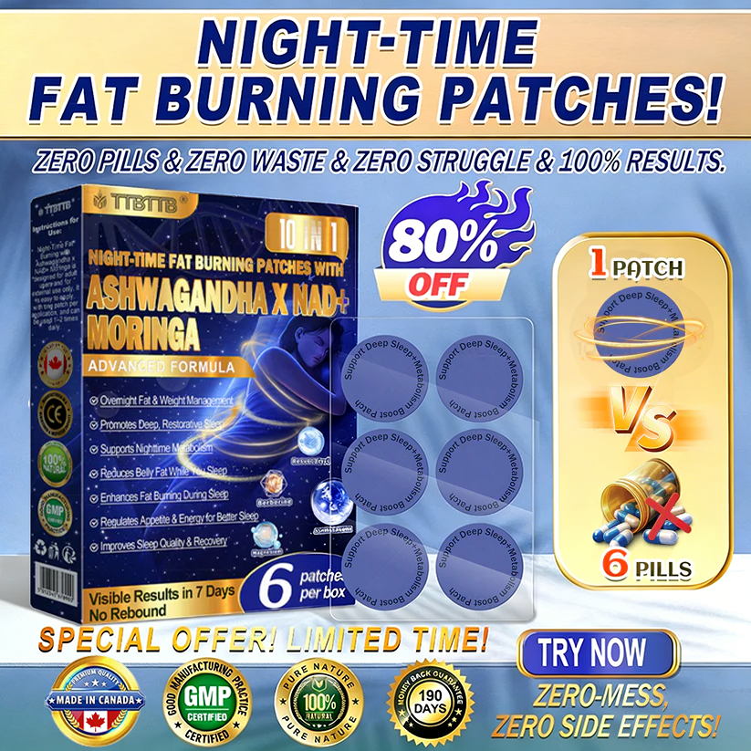 IOWOL ® NIGHT-TIME FAT BURNING PATCHES! ZERO PILLS & ZERO WASTE & ZERO STRUGGLE & 100% RESULTS.